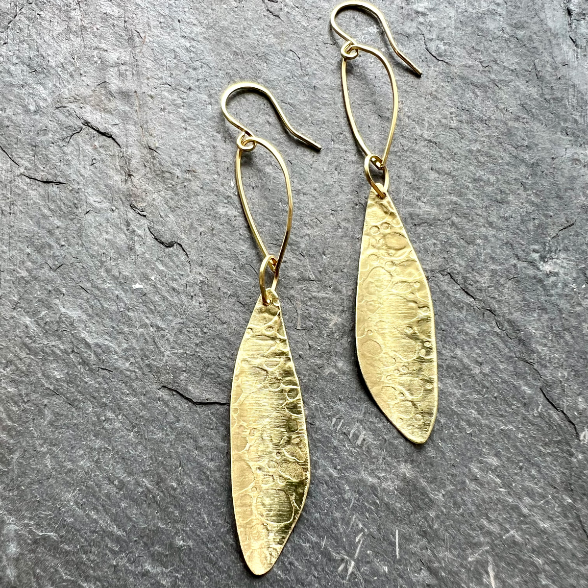 Aurora Wings 18K Gold Earrings by Garden of Silver www.gardenofsilver.com