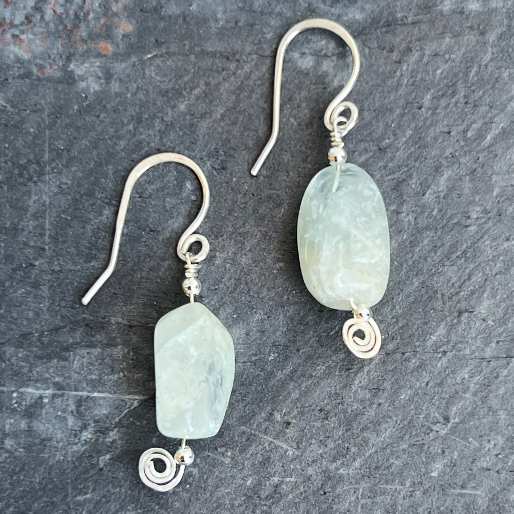 Aquamarine Sterling Earrings