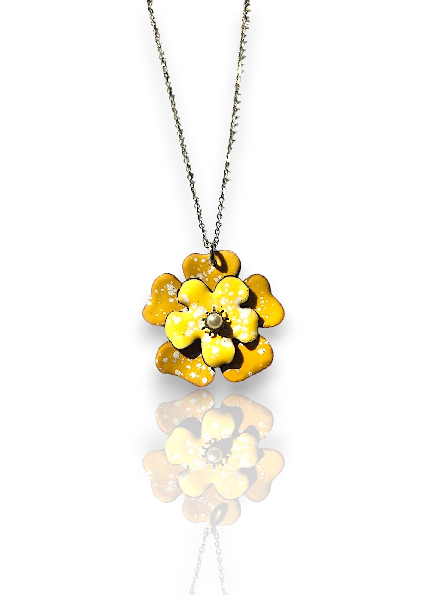Yellow Blossom Necklace by Dawn Lombard