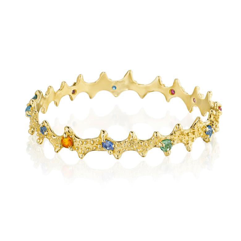 18K Gold Sea Urchin Bracelet by Jane Bartel at Garden of Silver in Westhampton Beach, New York, Long Island, New York.