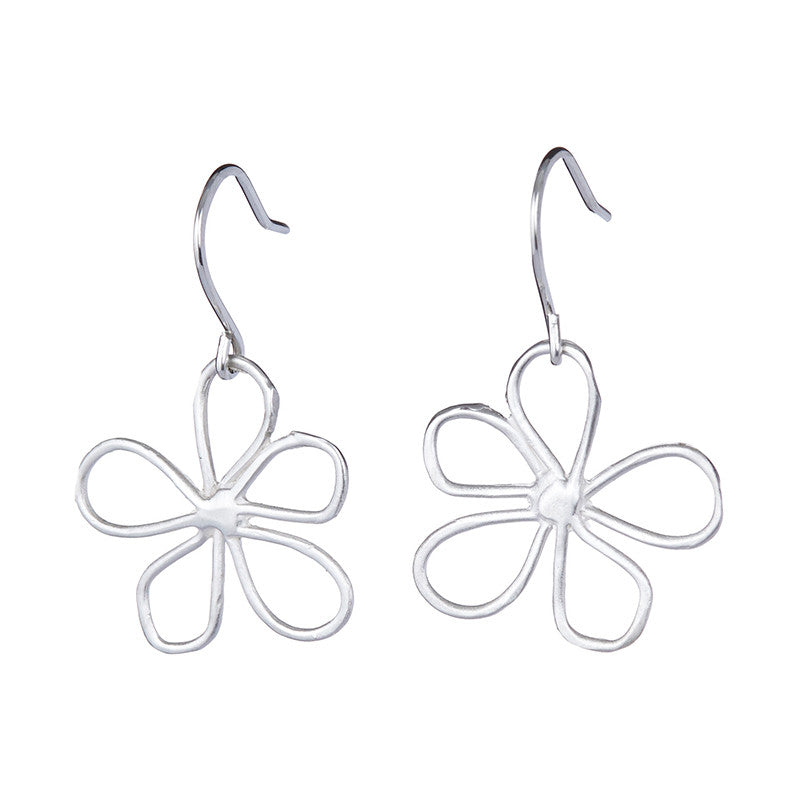 Large Daisy Flower Earrings