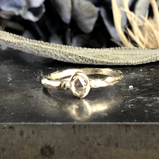 Mirage Diamond Ring by Emilie Shapiro at Garden of Silver Handmade Jewelry in Westhampton Beach, Hamptons, NY www.gardenofsilver.com