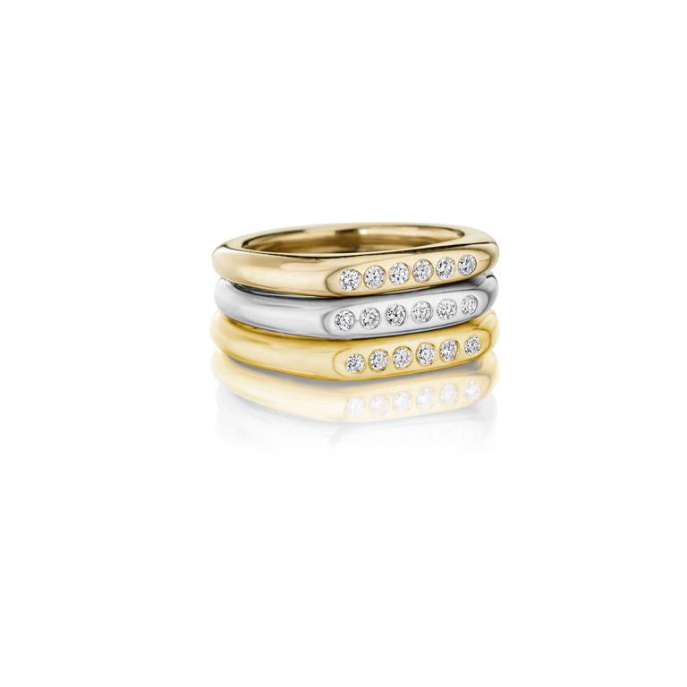 22K Gold and Diamonds ring by Jane Bartel at Garden of Silver in Westhampton Beach, New York, Hamptons