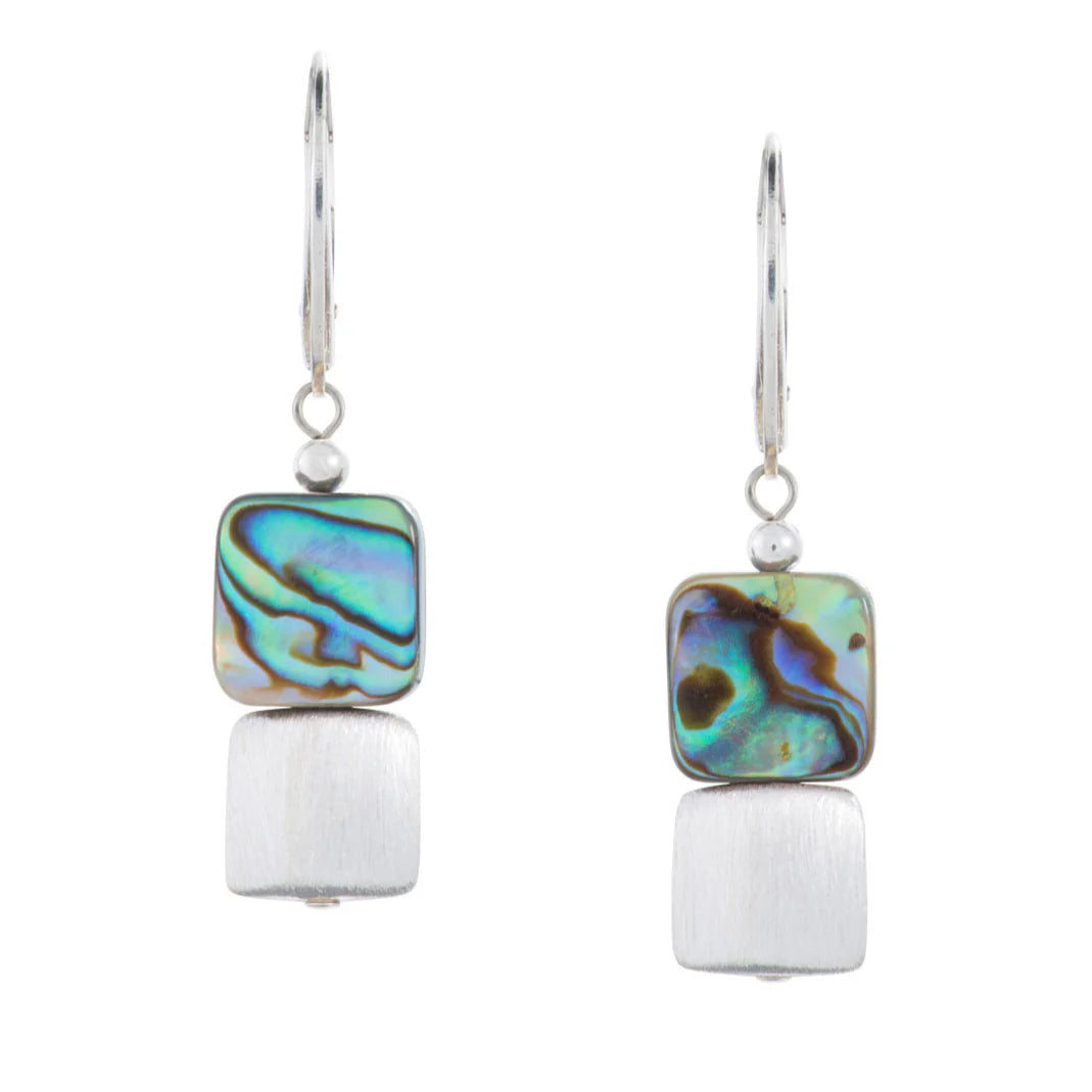 Blaze Earrings with Abalone by Naomi