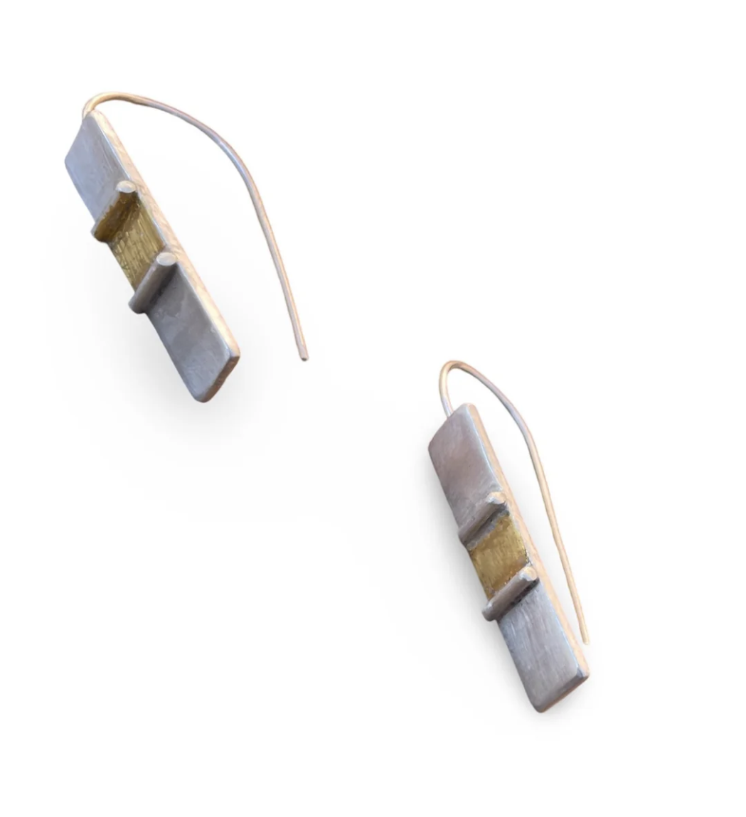 Dangling Swirl Earrings by Judith Haas