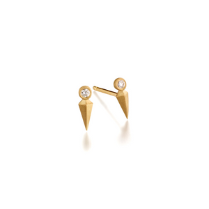 Diamond Dagger Earrings 18 by Elizabeth Moore at Garden of Silver & Gold www.gardenofsilver.com 