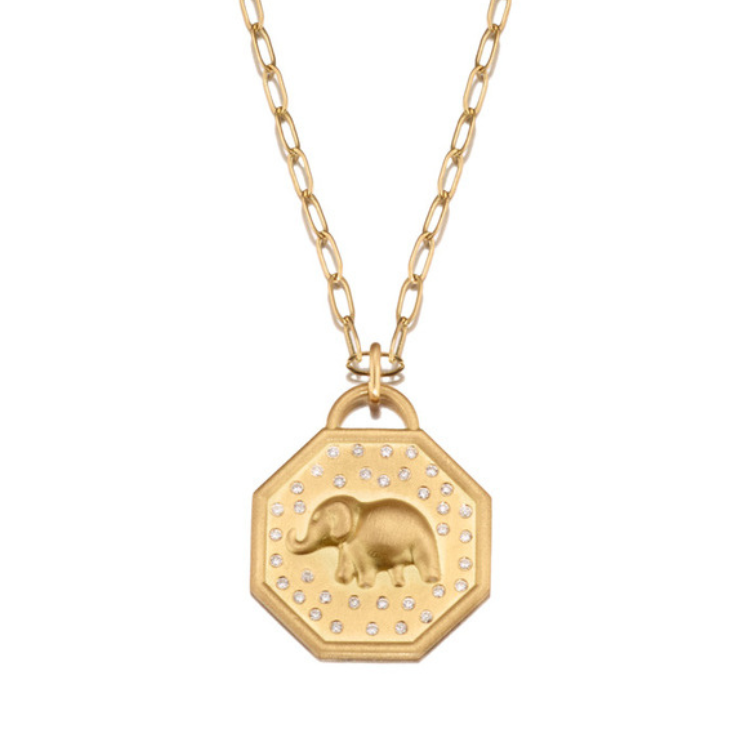 Happy Elephant 18K by Elizabeth Moore