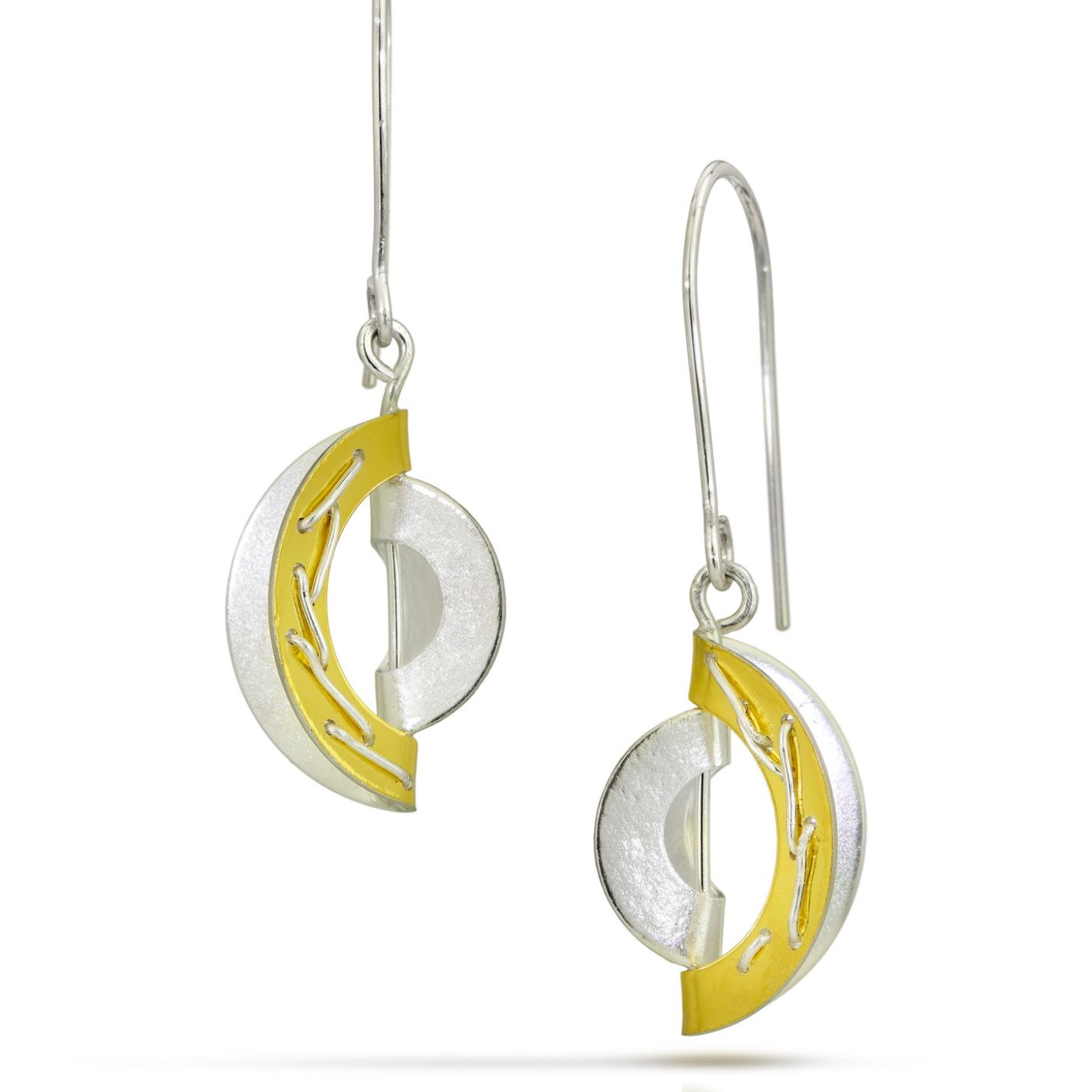 Encircling Hanging Earring by Suzanne Schwartz