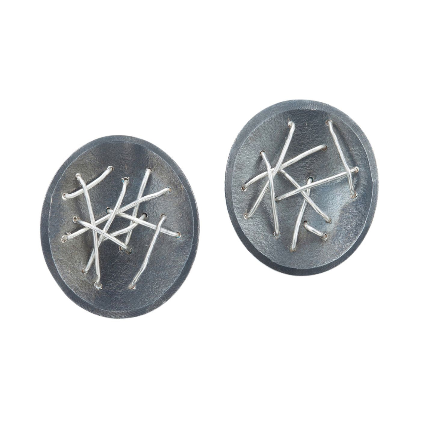 Free Form Post Earrings by Suzanne Schwartz