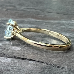 Aquamarine 14K Gold Ring at www.gardenofsilver.com