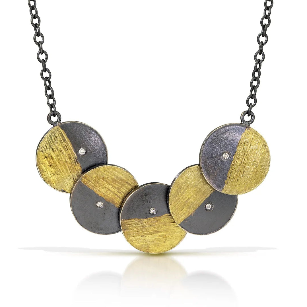 Black & Gold Phase Necklace
