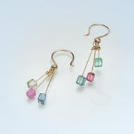 18K Twinkle Tourmaline Earrings by Kim Larsen