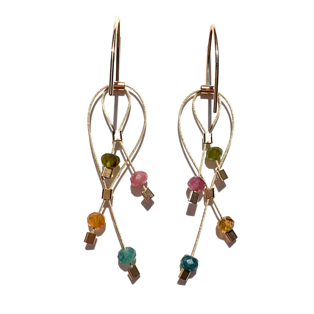 Mini Lattice Hook Earrings by Meghan Patrice Riley