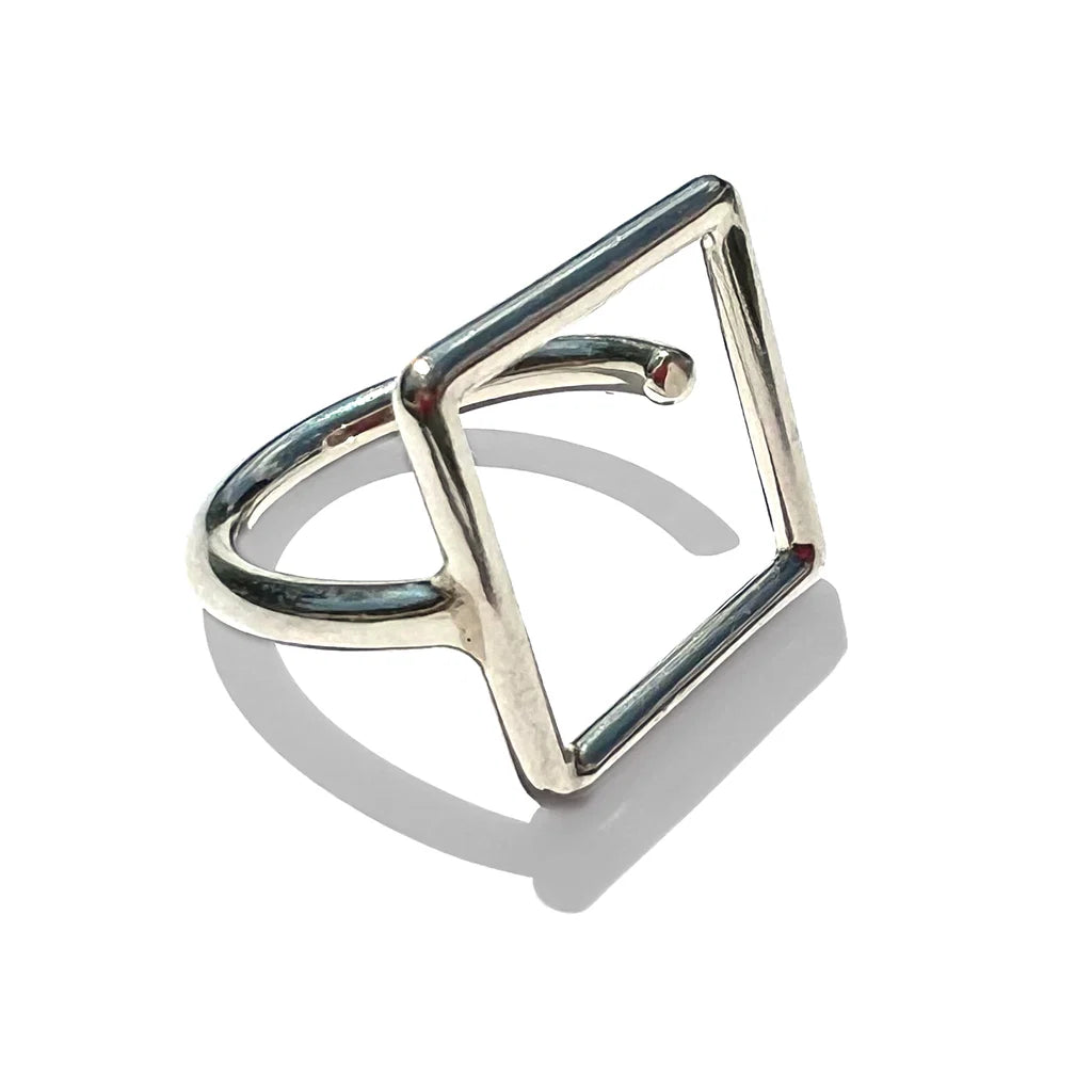 Sterling Silver Square Ring by Meghan Patrice Riley