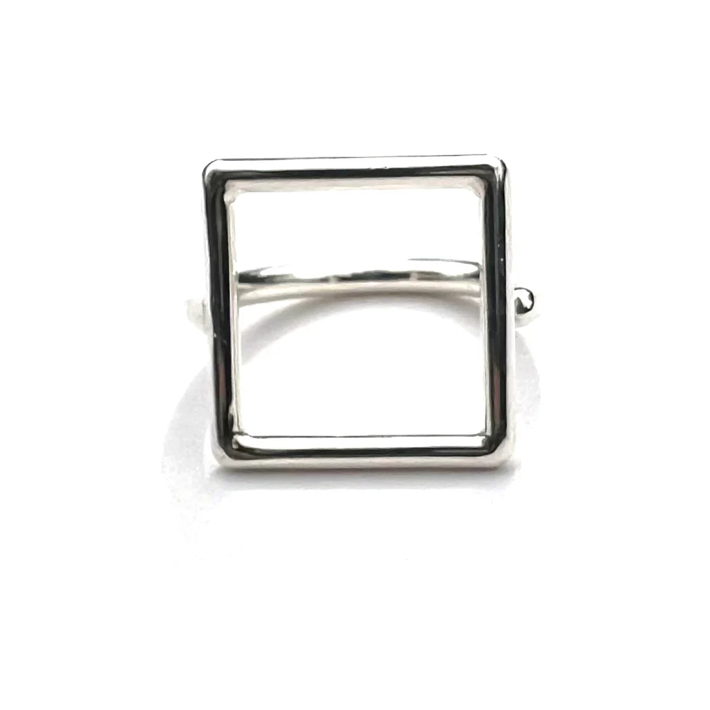 Sterling Silver Square Ring by Meghan Patrice Riley