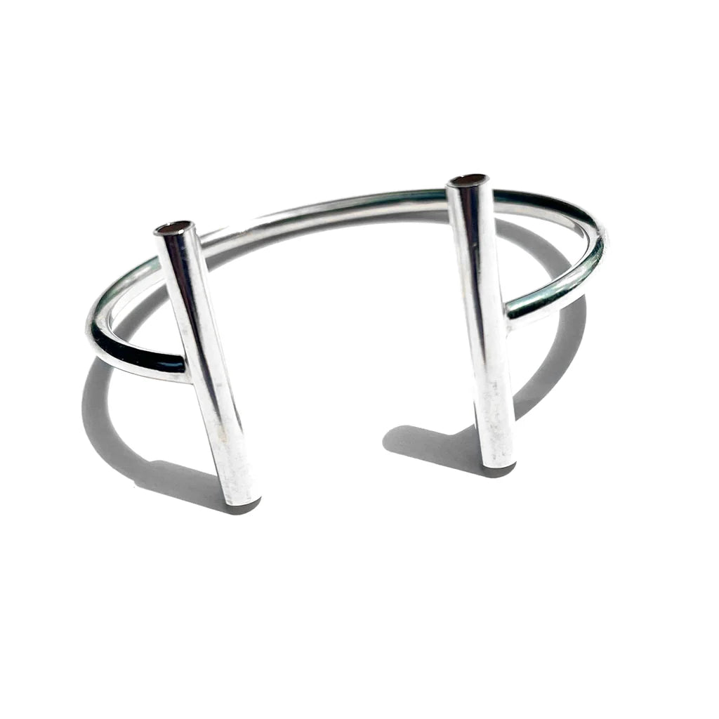 Sterling Silver NUDE Double Perpendicular Cuff by Meghan Patrice Riley