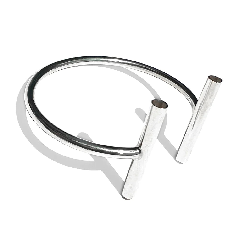 Sterling Silver NUDE Double Perpendicular Cuff by Meghan Patrice Riley