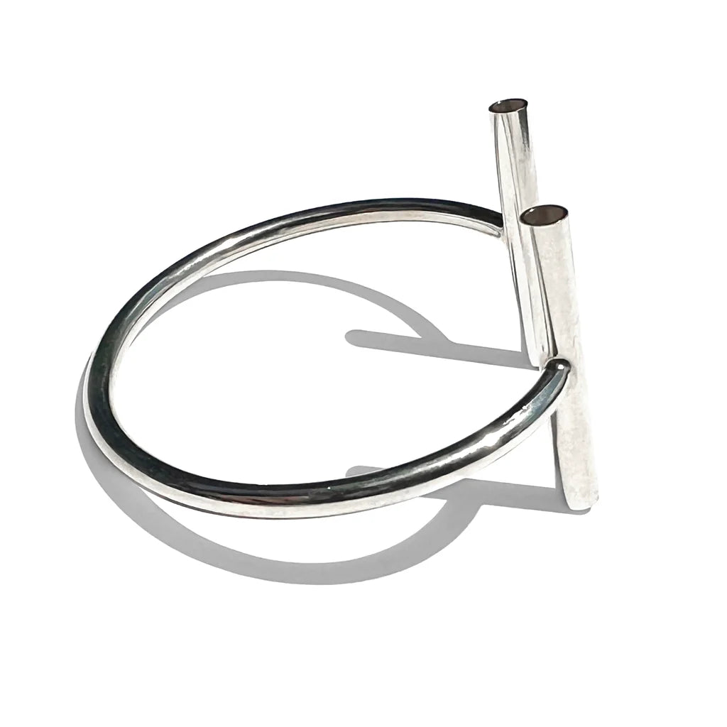 Sterling Silver NUDE Double Perpendicular Cuff by Meghan Patrice Riley