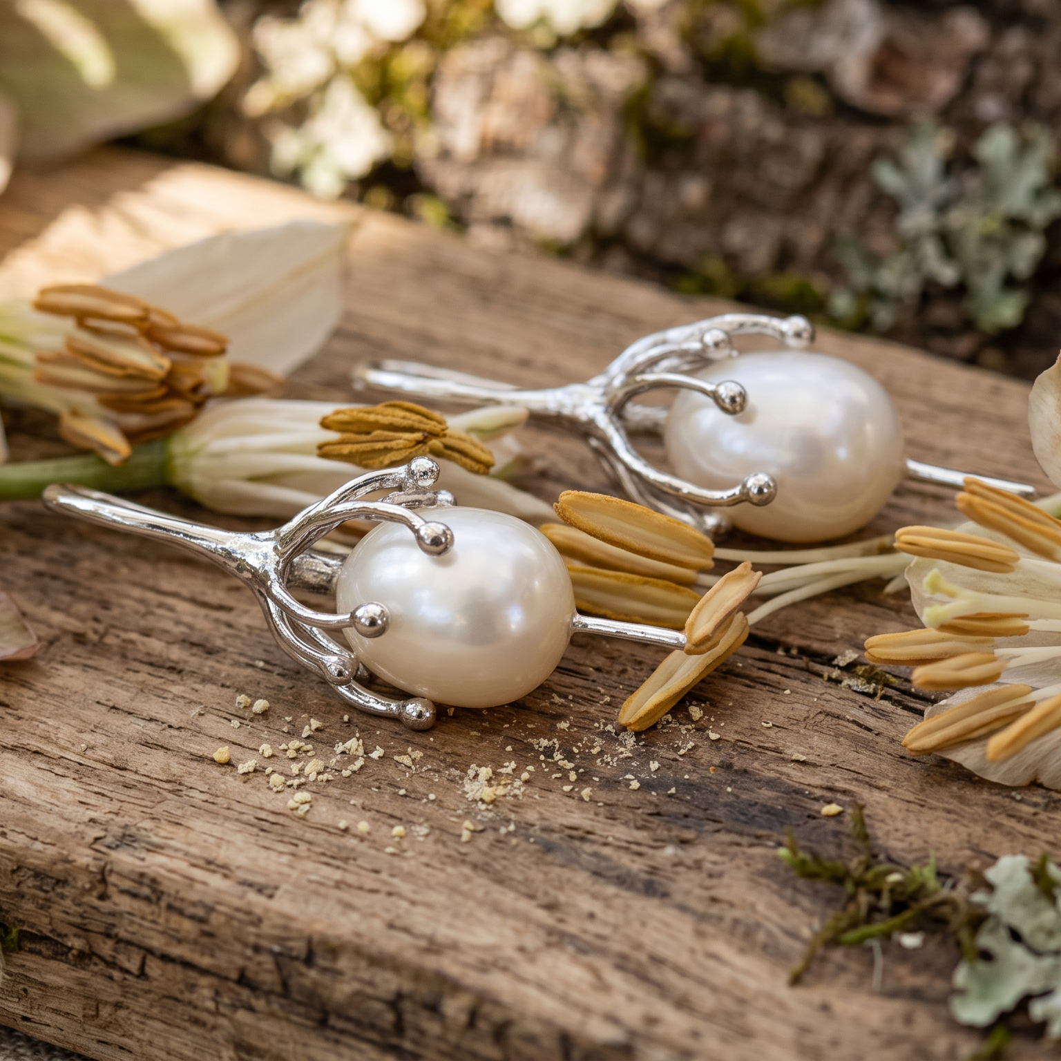 Tendril Earrings by Susan Rodgers Designs