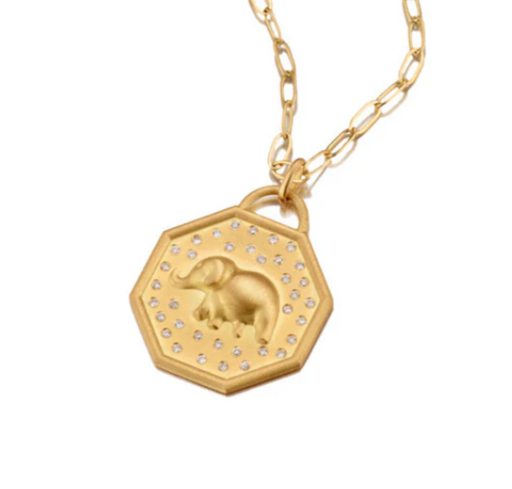Happy Elephant 18K by Elizabeth Moore