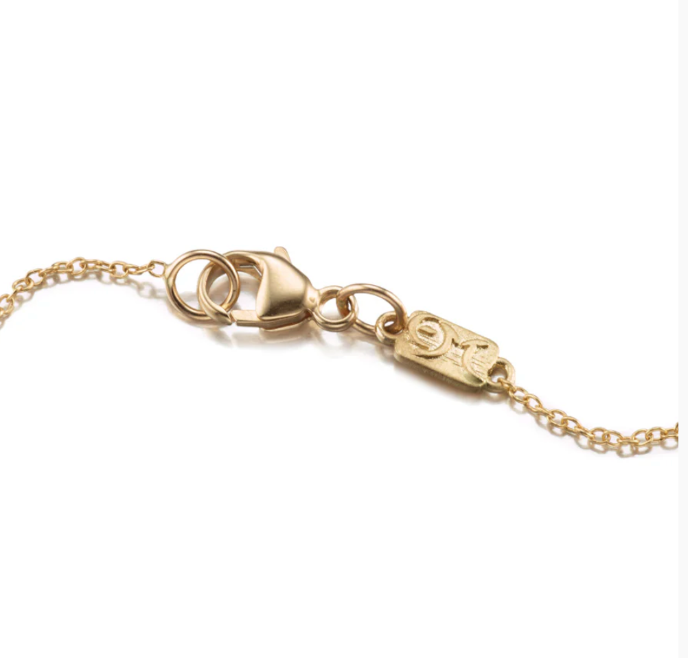 14K Diamond Station Necklace by Elizabeth Moore