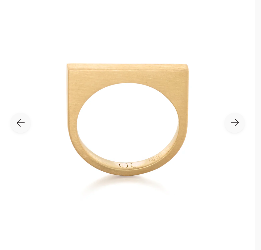 18K Bar Ring by Elizabeth Moore