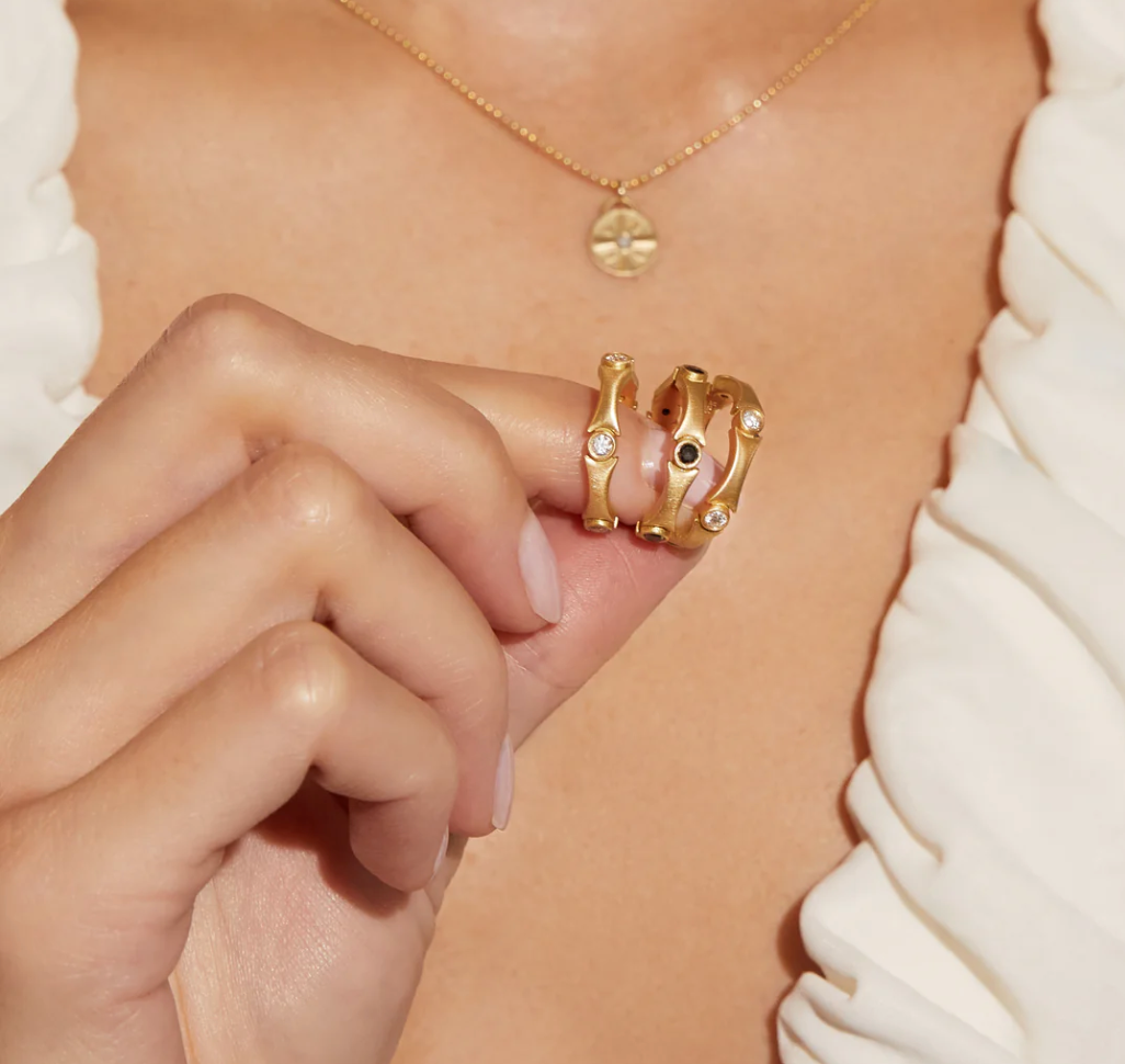 Diamond Stability Ring by Elizabeth Moore