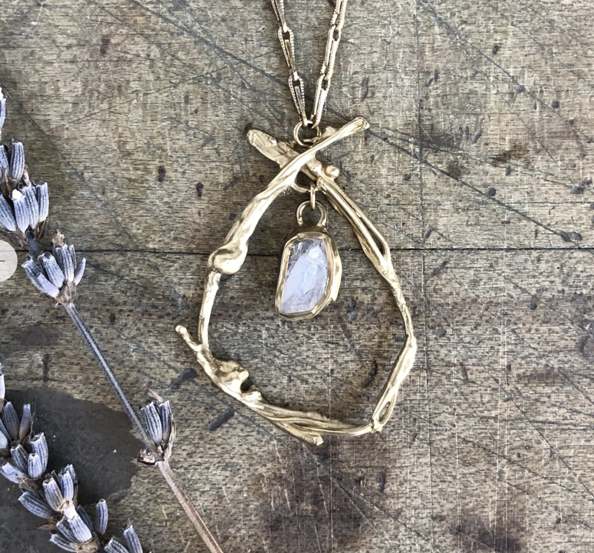 Morning Glory Solo Necklace by Emilie Shapiro