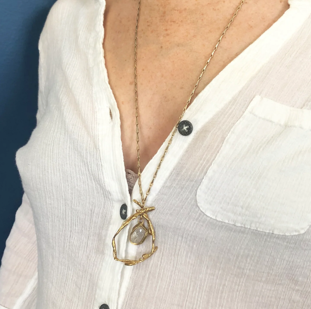 Morning Glory Solo Necklace by Emilie Shapiro