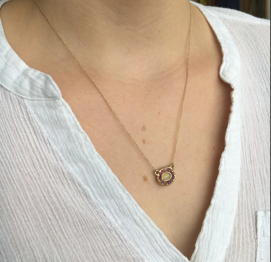 Mini Looking Glass Pendant by Emilie Shapiro