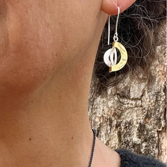 Encircling Hanging Earring by Suzanne Schwartz