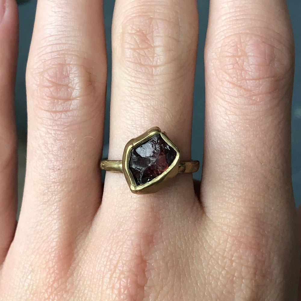 Guardian Garnet Ring by Emilie Shapiro