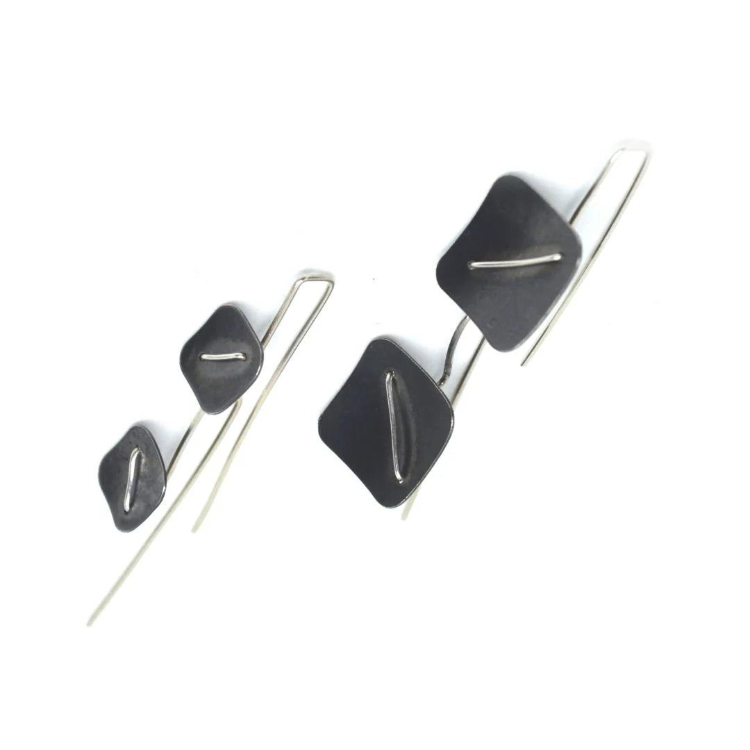 Square Hanging Earrings by Suzanne Schwartz