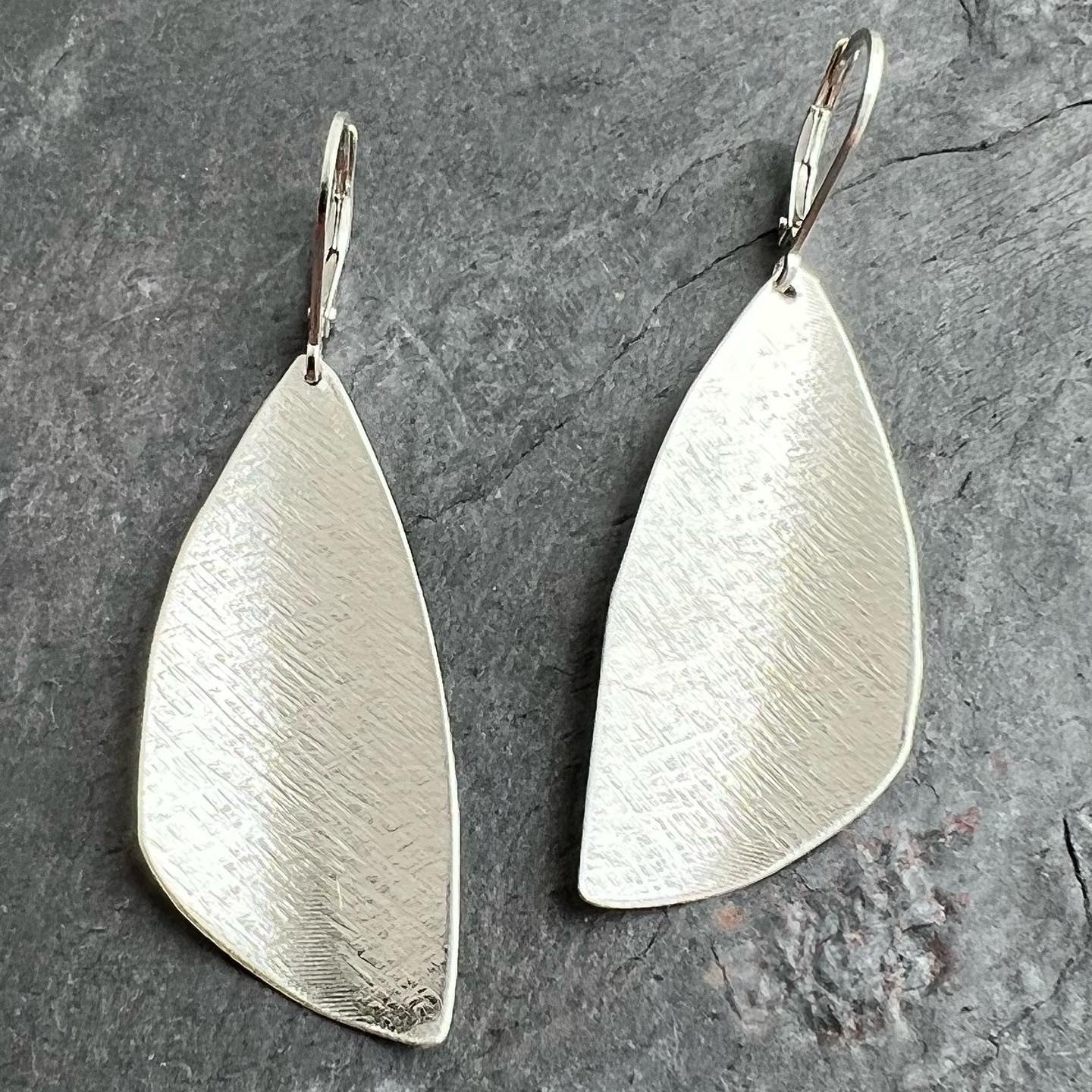 Handmade sterling silver earrings by Garden of Silver in Westhampton Beach.