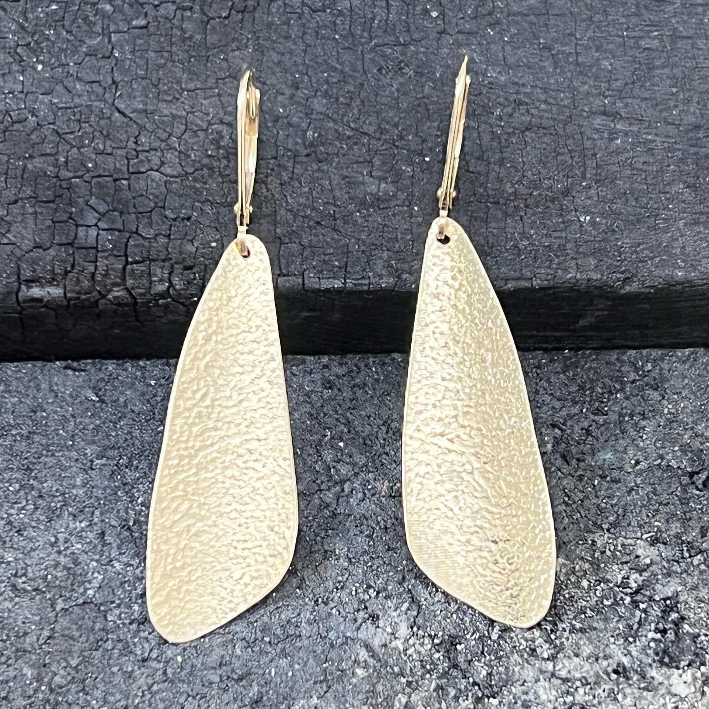 Gold earrings by Garden of Silver. www.gardenofsilver.com