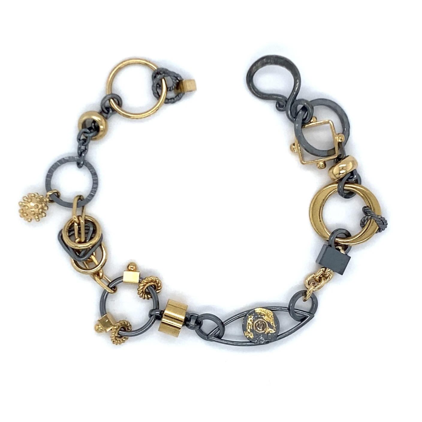 Black & Gold Treasure Bracelet by Q Evon