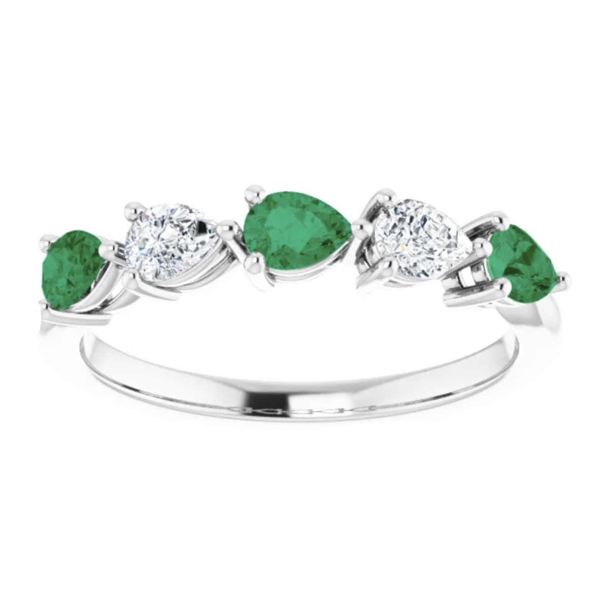 Emerald & Diamond 14K Gold Ring by Garden of Silver in Westhampton Beach. www.gardenofsilver.com