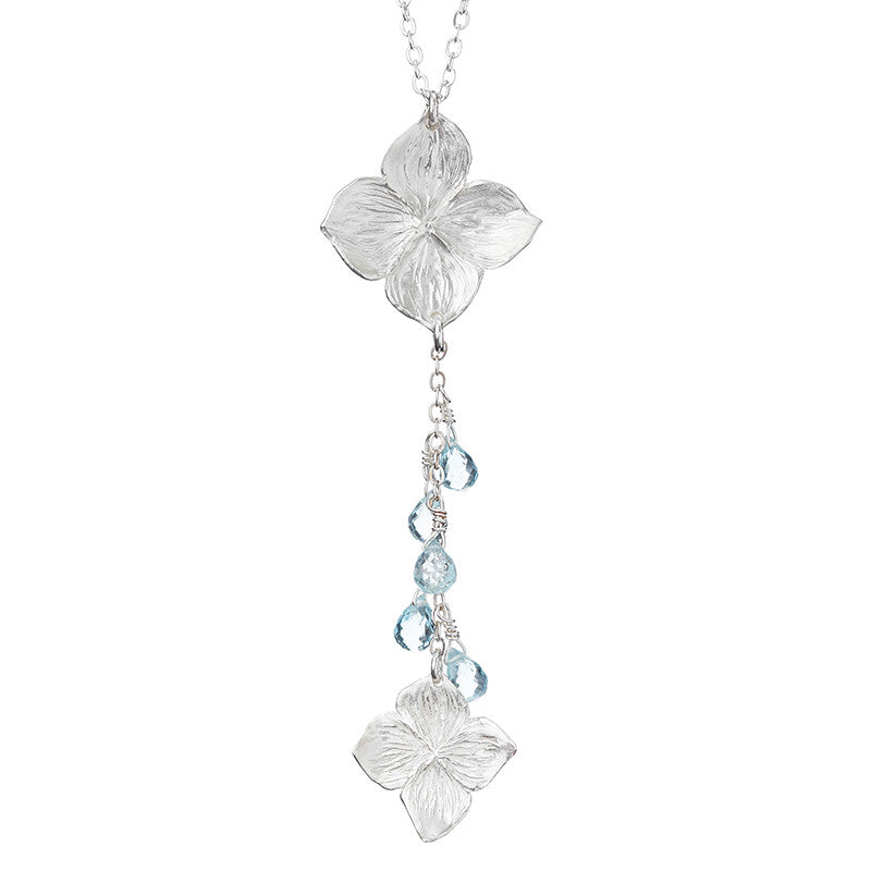Hydrangea Droplets Necklace