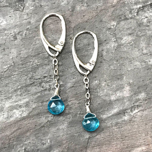 Apatite Drizzle Earrings by Garden of Silver in Westhampton Beach, Hamptons, NY www.gardenofsilver.com