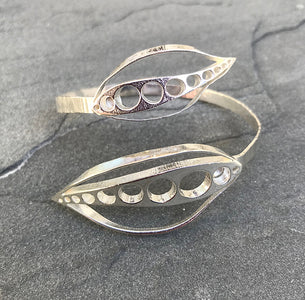 Oyster Bay Bracelet handmade in sterling silver by Garden of Silver.