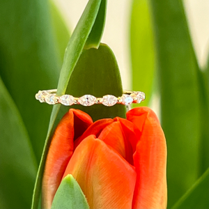 Diamond 14K Yellow Gold ring by Garden of Silver in Westhampton Beach, NY www.gardenofsilver.com