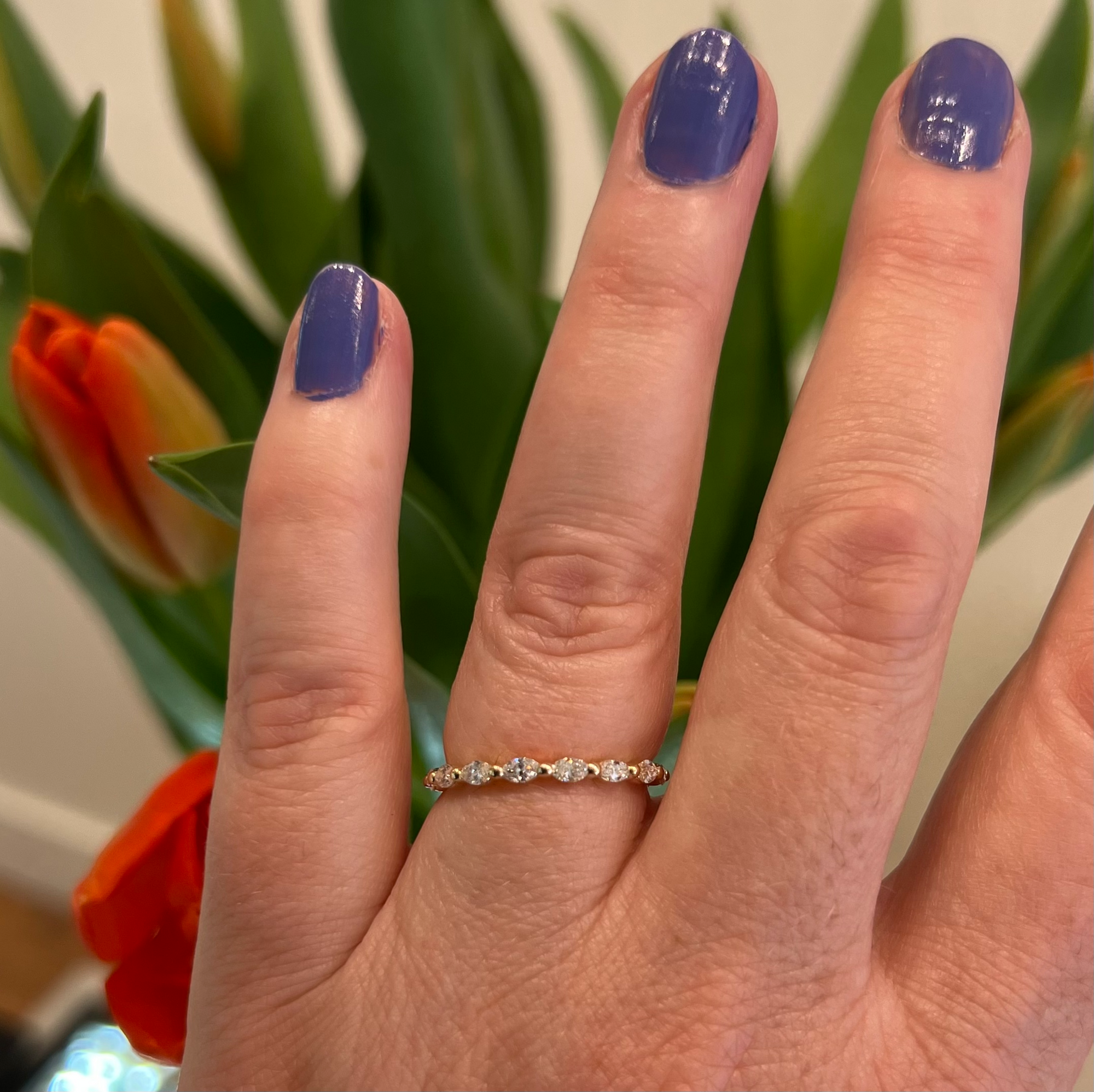 Diamond 14K Yellow Gold ring by Garden of Silver in Westhampton Beach, NY www.gardenofsilver.com