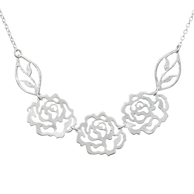 Rose Trio Necklace
