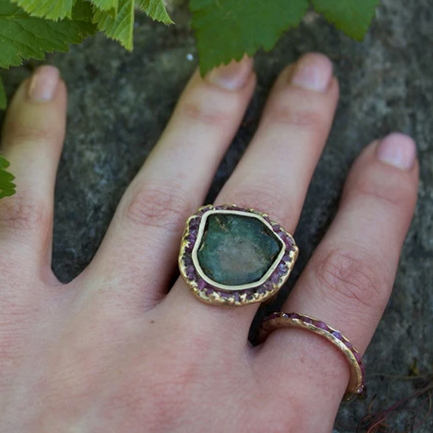 Enchanted Forest Ring by Emilie Shapiro at Garden of Silver in Westhampton Beach, NY, Hamptons www.gardenofsilver.com