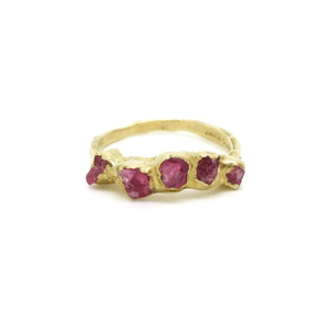 Flower Crown Pink Spinel Ring by Emilie Shapiro at Garden of Silver Handmade Jewelry in Westhampton Beach, NY, Hamptons, www.gardenofsilver.com