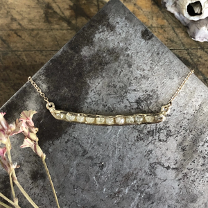 Cobblestone Diamond Pendant by Emilie Shapiro at Garden of Silver Handmade Jewelry in Westhampton Beach, NY, Hamptons, www.gardenofsilver.com
