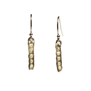 Cobblestone Diamond Earrings by Emilie Shaprio at Garden of Silver Handmade Jewelry in Westhampton Beach, NY Hamptons. www.gardenofsilver.com