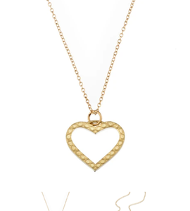 Infinity Open Heart Necklace handmade by Elizabeth Moore at Garden of Silver in Westhampton Beach, New York. www.gardenofsilver.com