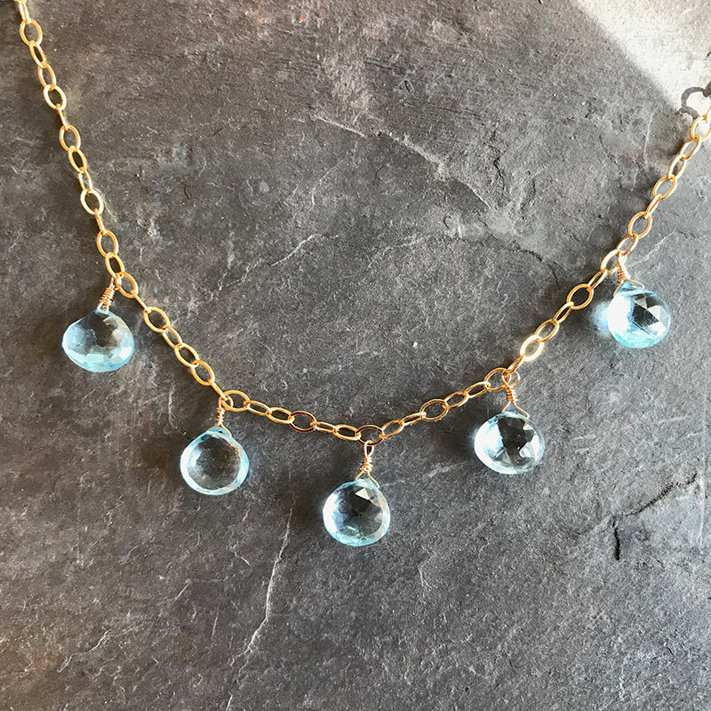 Tangled Up In Blue Necklace by Garden of Silver in Westhampton Beach, New York.