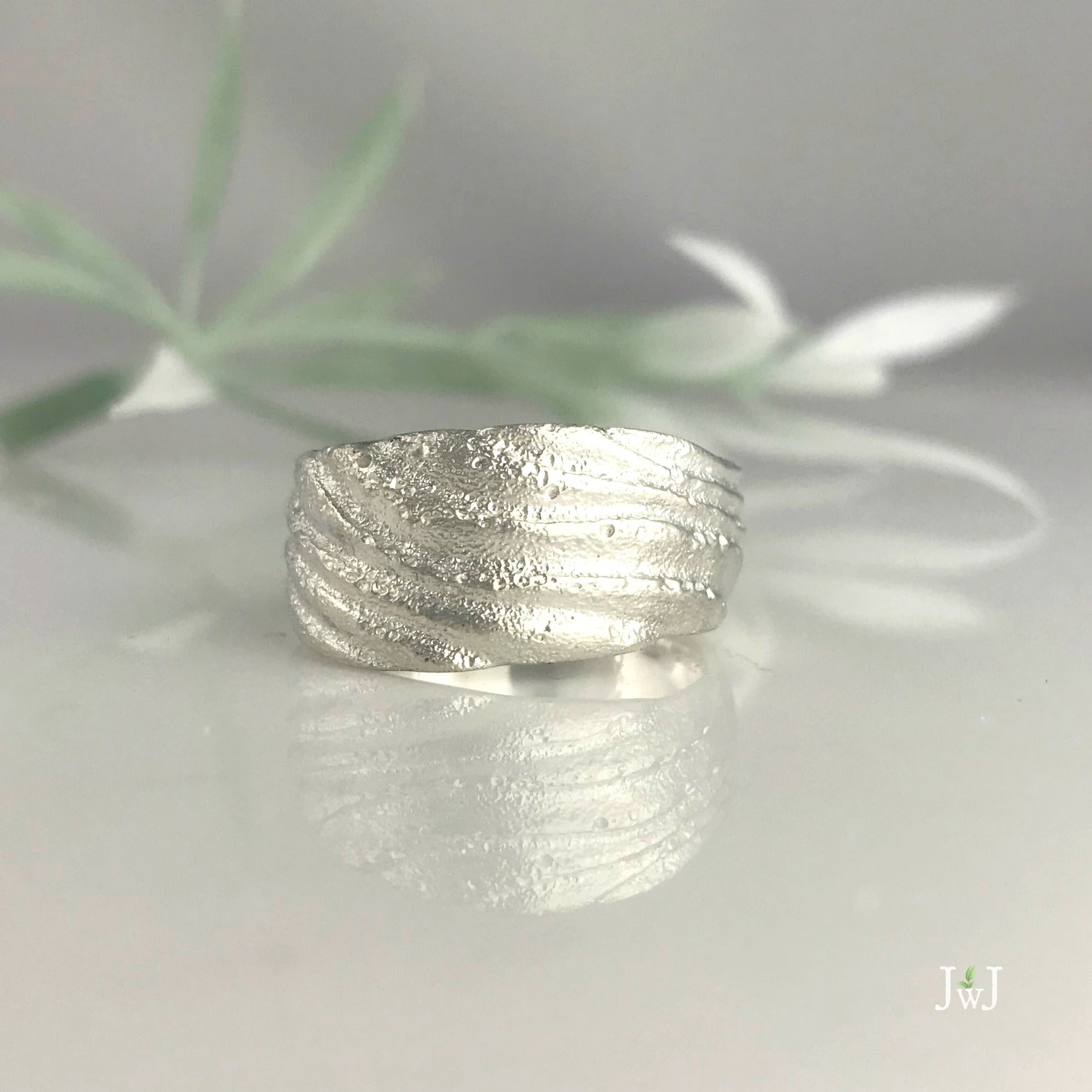Westhampton Beach Ripple Ring by Jeanette Walker at Garden of Silver in Westhampton Beach, NY.